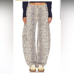 Lioness Leopard Print Wide-Leg Pants